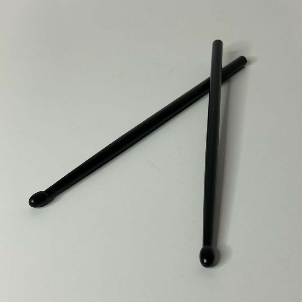 Pair of Miniature Black Wooden Drumsticks for Electronic/Toy Drum Set